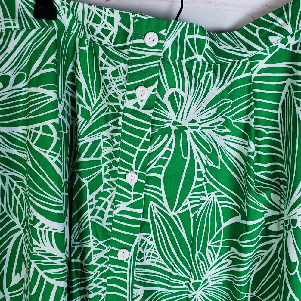 TABITHA BROWN x TARGET Tropical Floral Print Maxi Skirt Size 1X Green White NEW - Picture 7 of 13